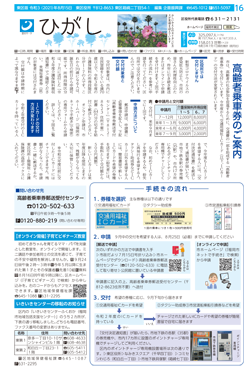 福岡市政だより2021年8月15日号の東区版の紙面画像
