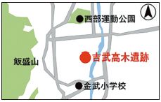 吉武高木遺跡周辺の地図