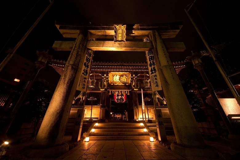 櫛田神社「楼門」の写真