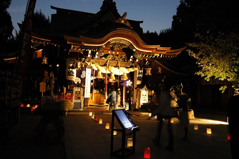 櫛田神社「拝殿」の写真