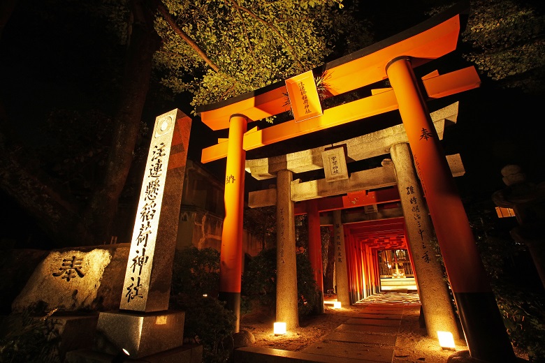 櫛田神社「注連懸稲荷神社」の写真
