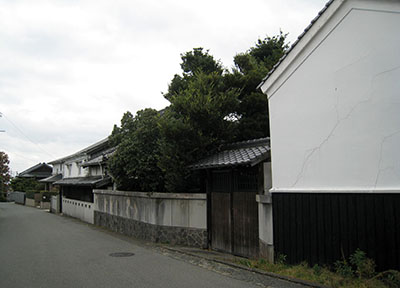 写真：旧三瀬街道と金武宿