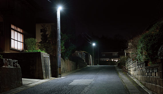 ＬＥＤ防犯灯の設置例の写真