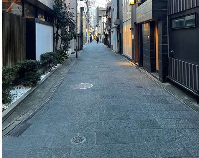 西中州地区の石畳整備