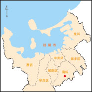 南区中尾のマップ