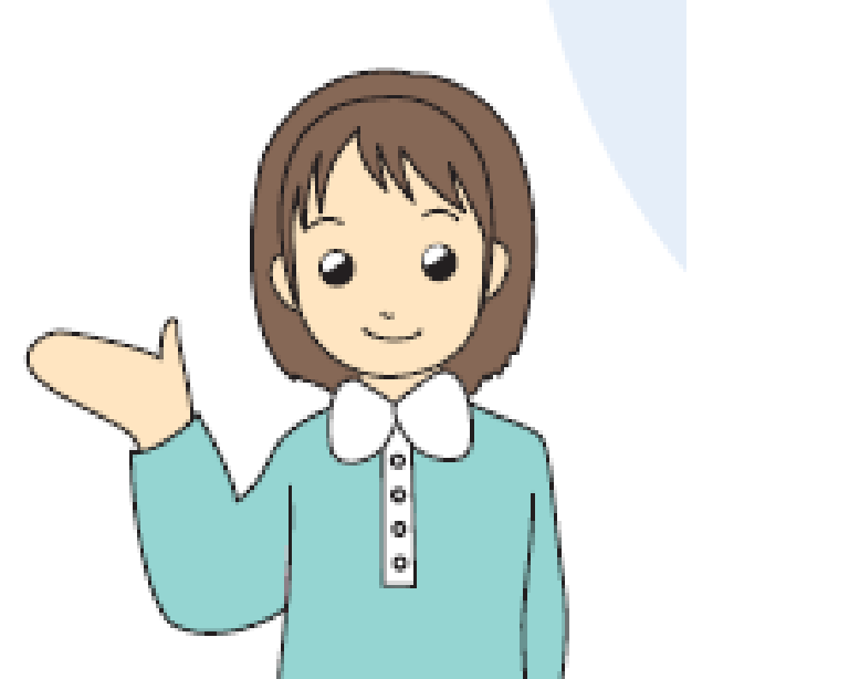 【画像】笑顔の女性のイラスト