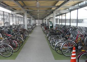竹下駅西口駐輪場の写真