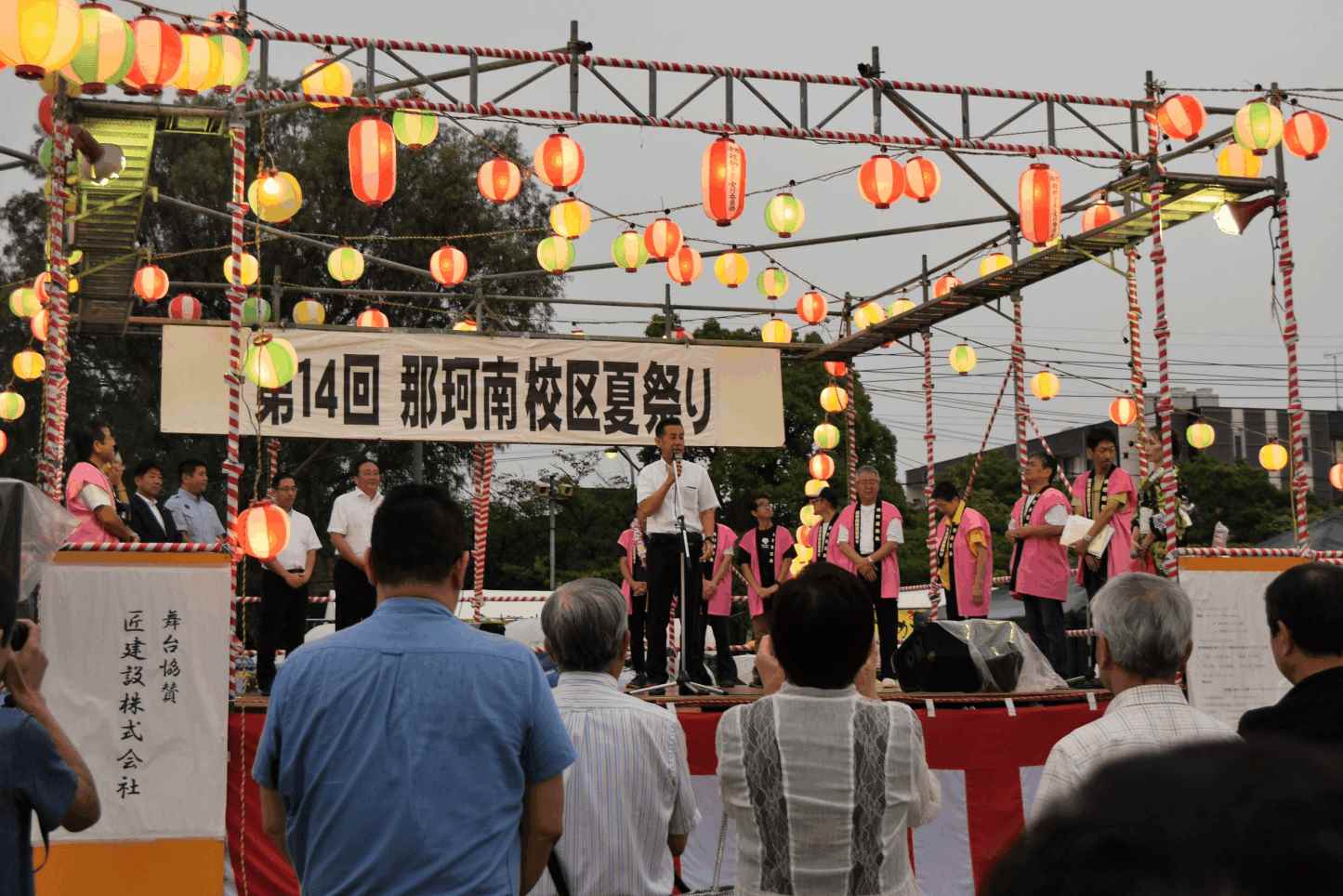那珂南子ども太鼓の演奏の様子