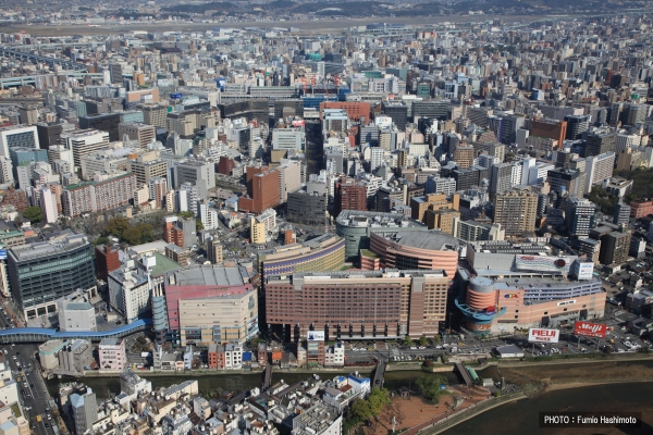 福岡の航空写真