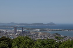三日月山山頂からの景色