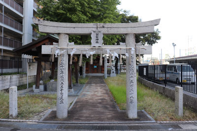 翁別神社の鳥居