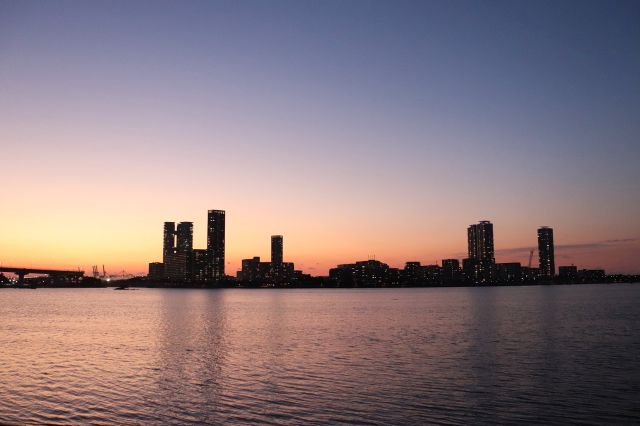 アイランドシティの夕景