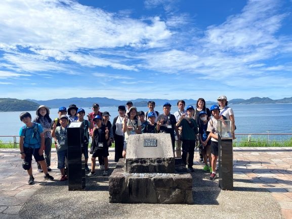 金印公園での集合写真