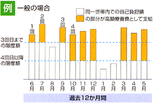 一般の場合の支給例のグラフ画像