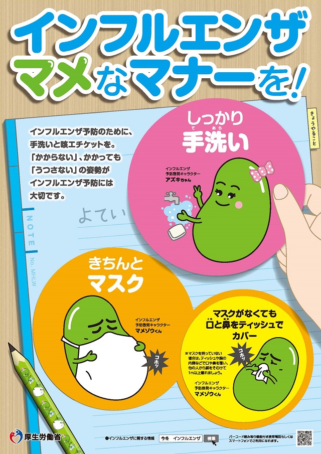 インフルエンザ予防啓発ポスターの画像