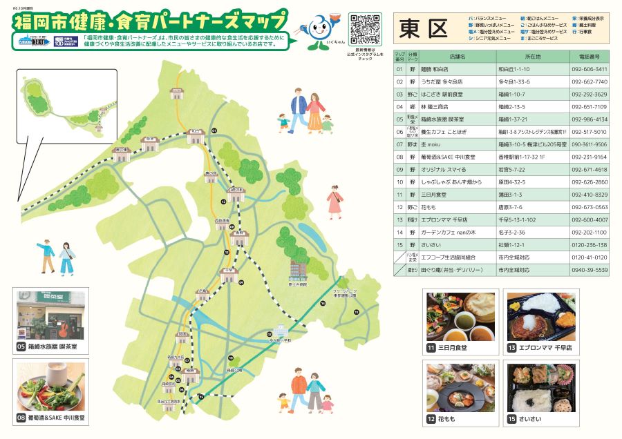 健康・食育パートナーズマップ東区