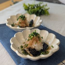 茹でサバのたっぷりおろしポン酢　画像