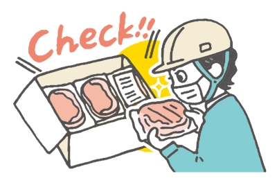 検疫所での検査のイメージイラスト