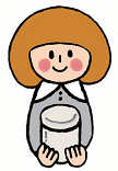 骨壺を持つ女性のイラスト