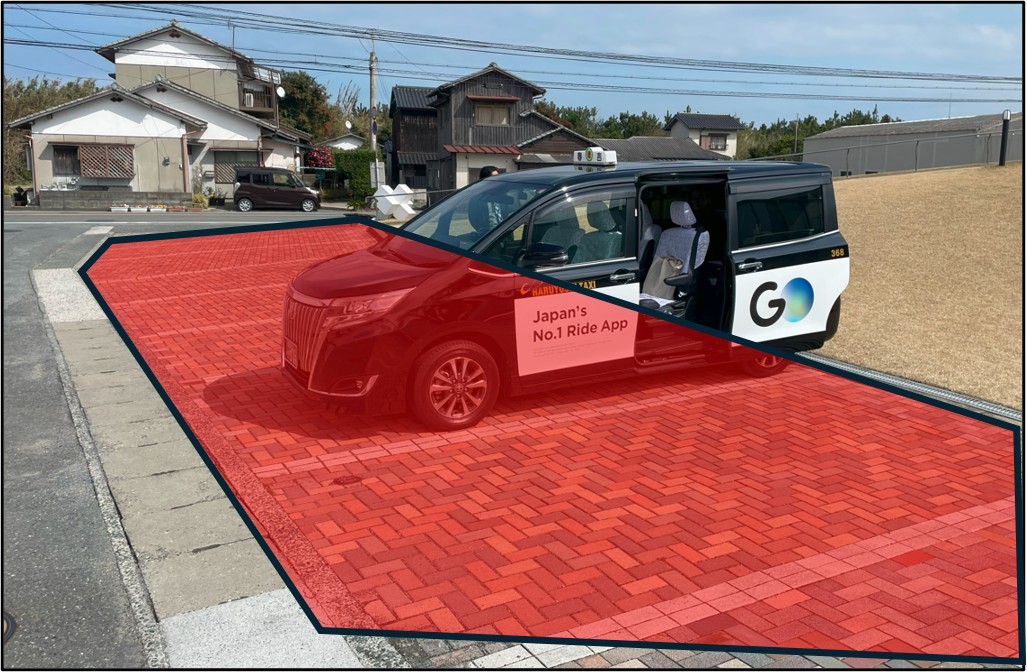 ④久保田クリニック・だいふく歯科医院の停車付近の写真