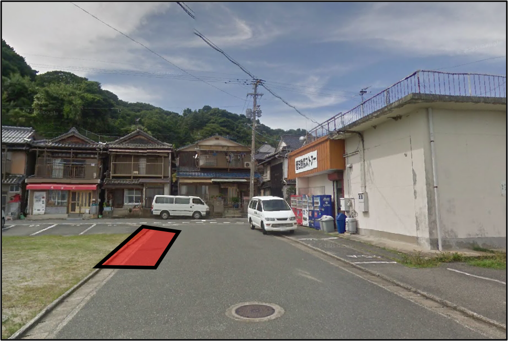 ⑥ストアー横の停車付近の写真