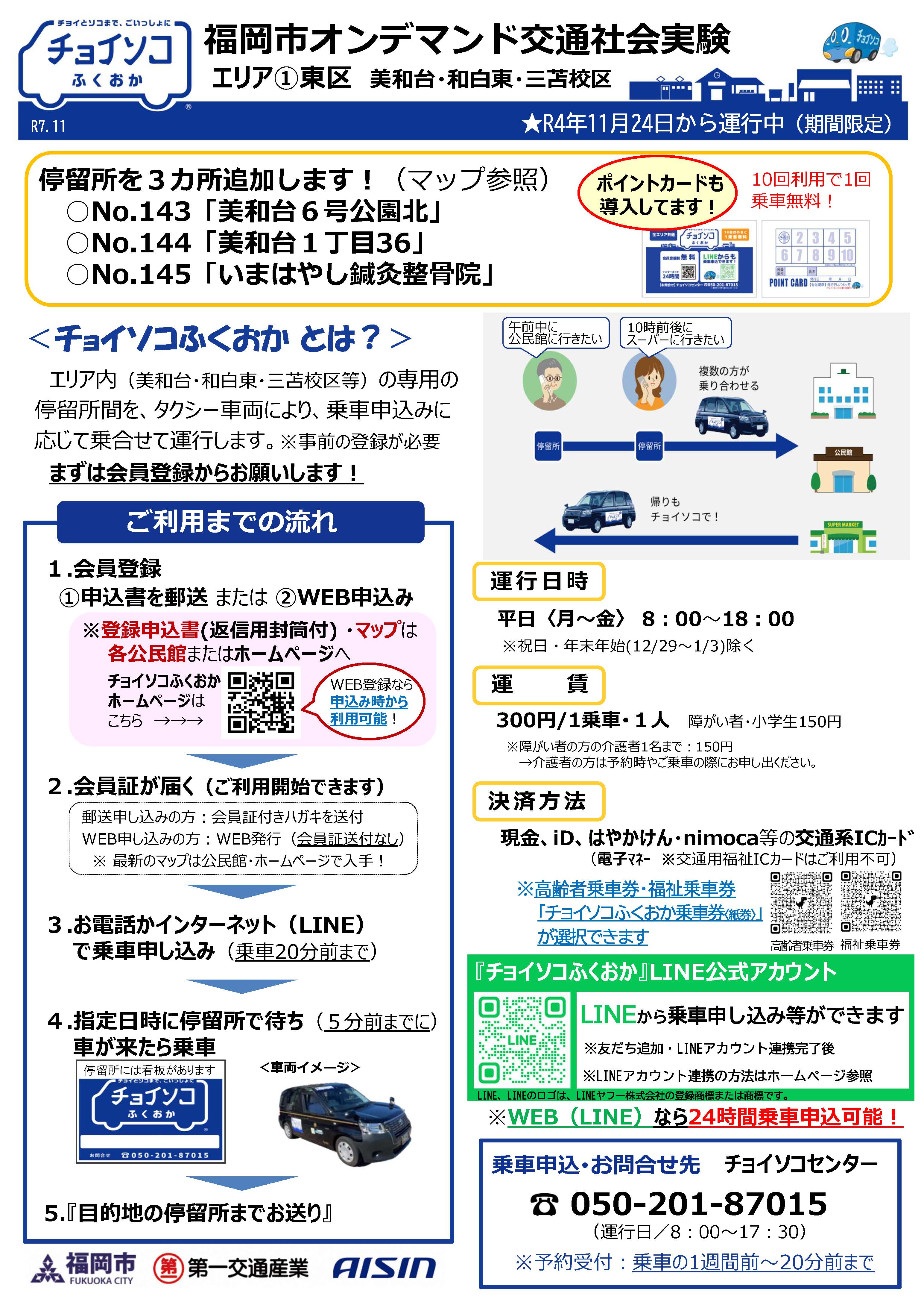 チョイソコふくおかエリア1チラシ