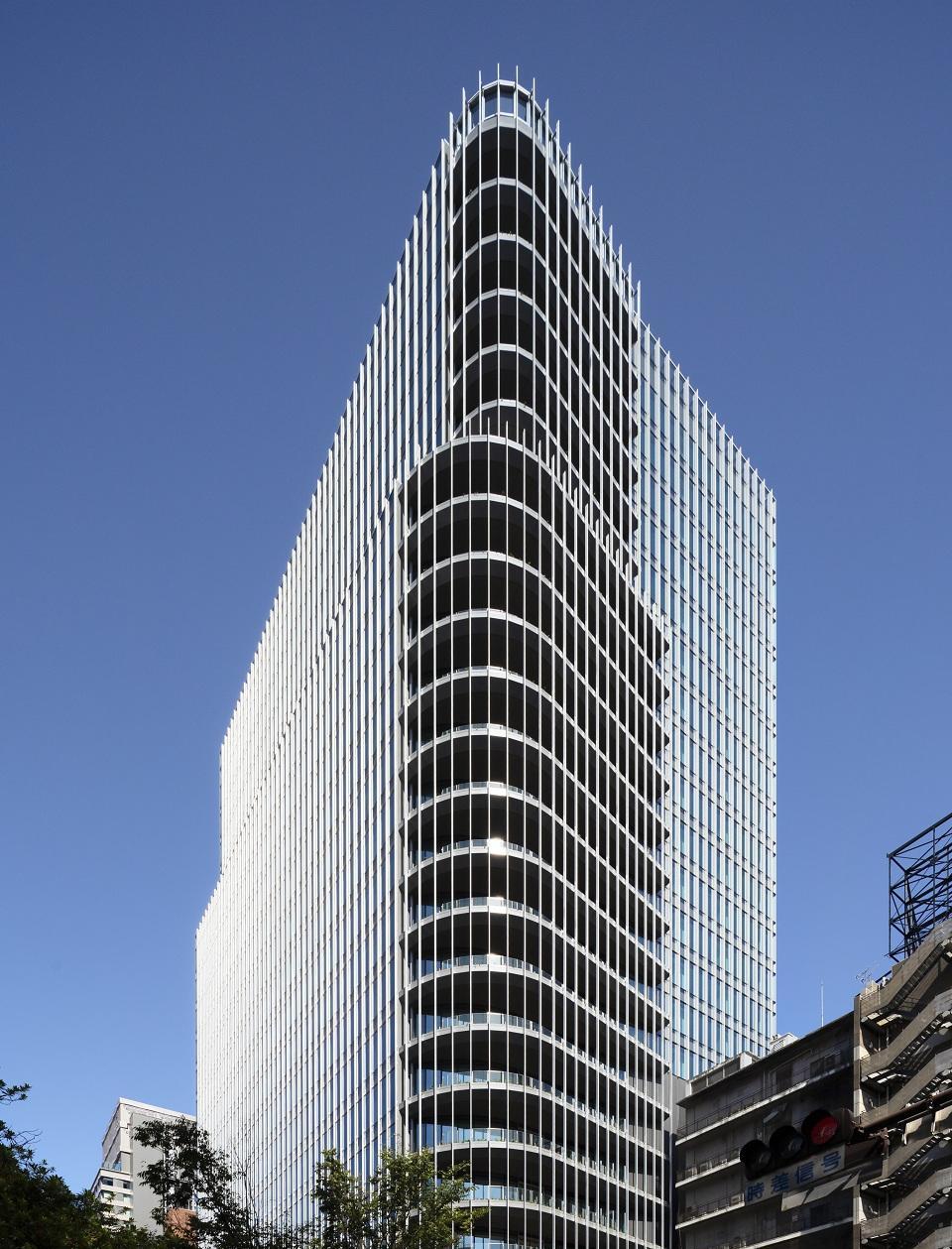 仮称住友生命福岡ビル・天神西通りビジネスセンター建替計画の外観パース