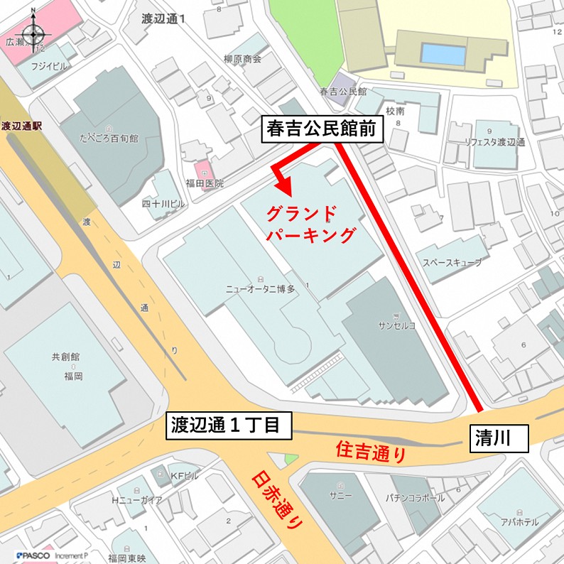 グランドパーキング案内図