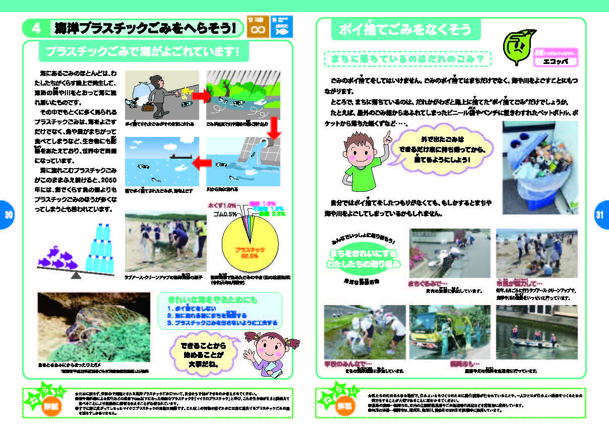 海洋プラスチックごみを減らそう！