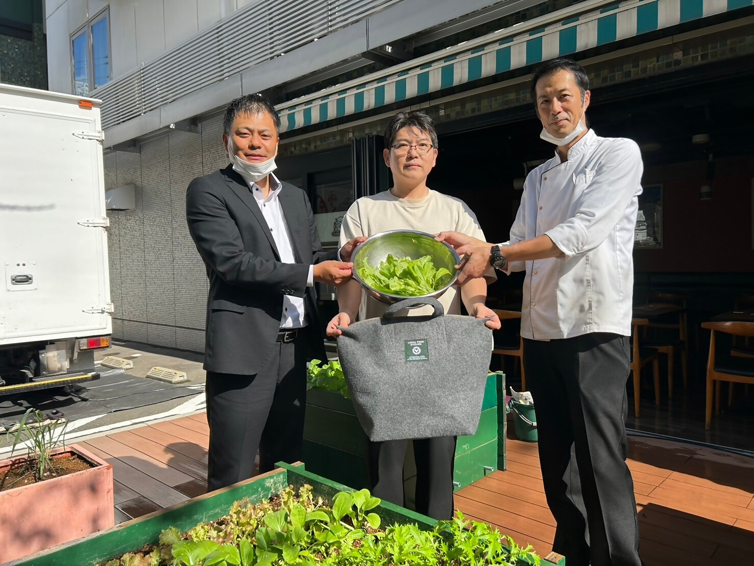 コンポストで収穫した野菜