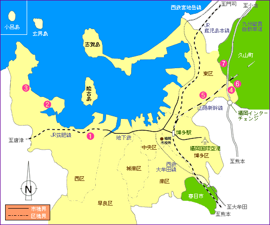 埋立場位置図