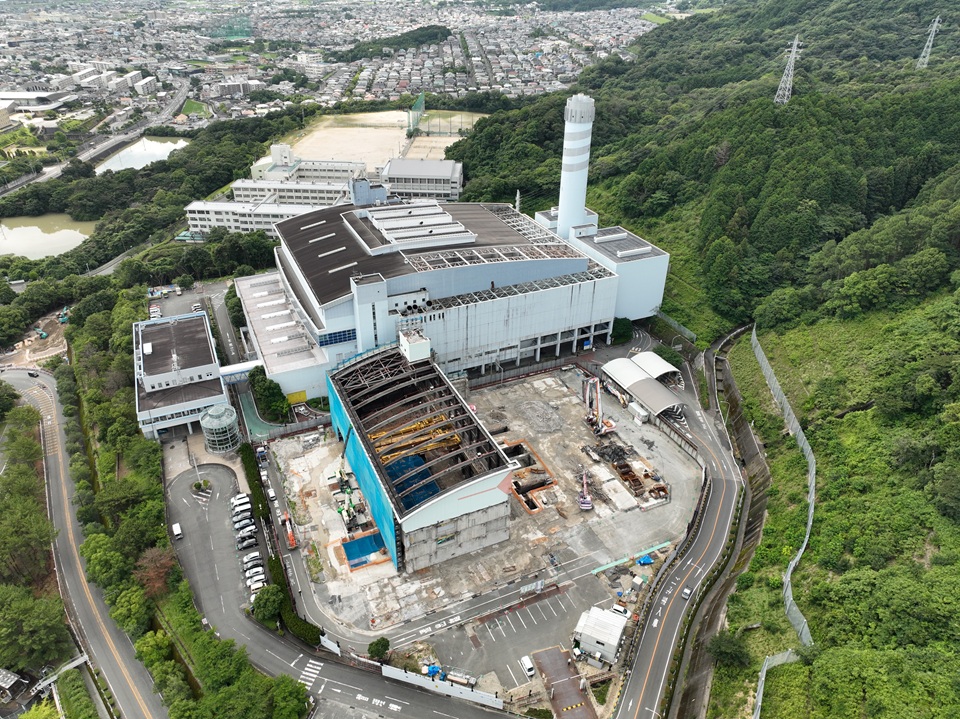 2026年7月7日敷地北側からの航空写真