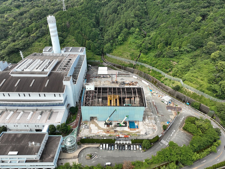 2026年7月7日敷地北東側からの航空写真