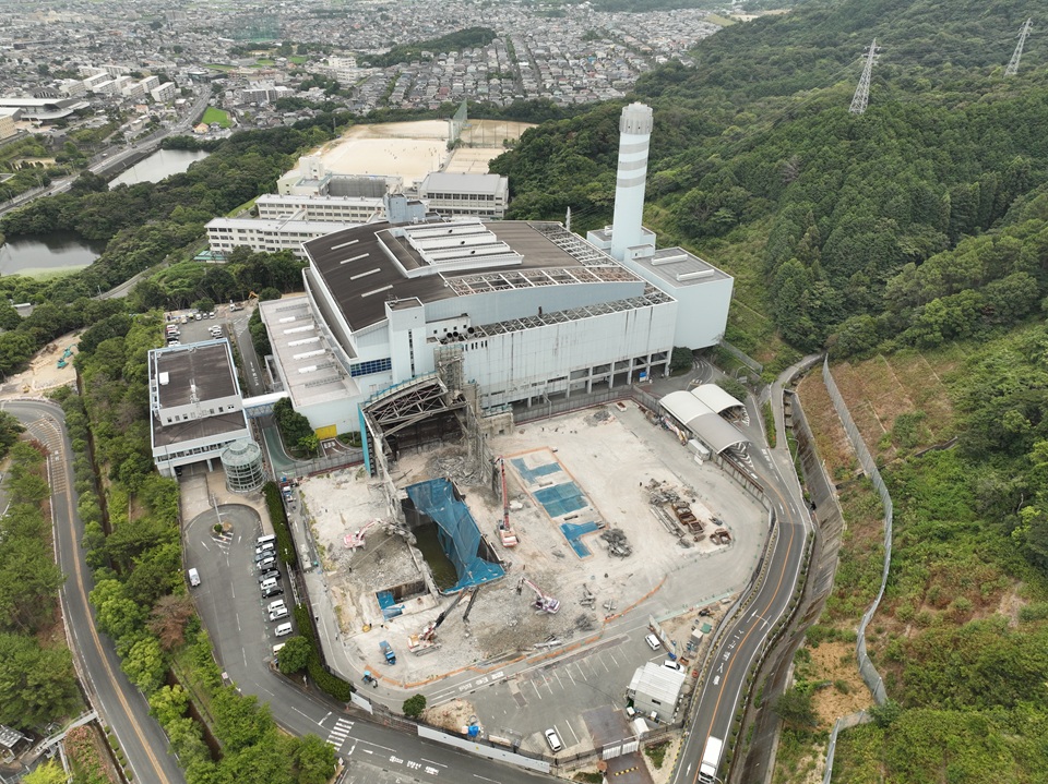 2026年8月5日敷地北側からの航空写真