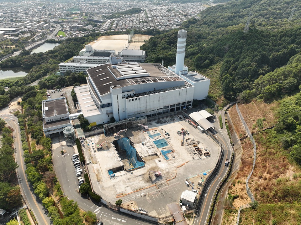 2026年8月24日敷地北側からの航空写真