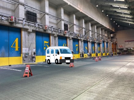ごみ搬入を行う場所の写真