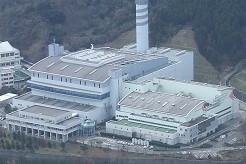 清掃工場（ごみ焼却場）の航空写真