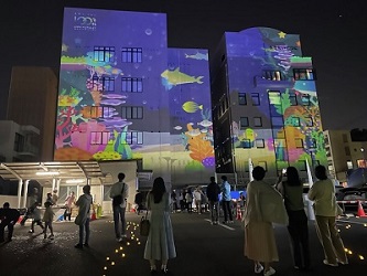 プロジェクションマッピングイベントの様子