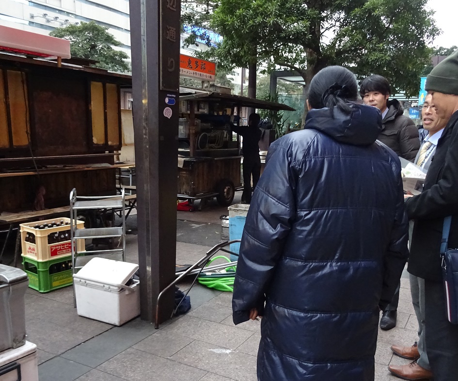 屋台視察