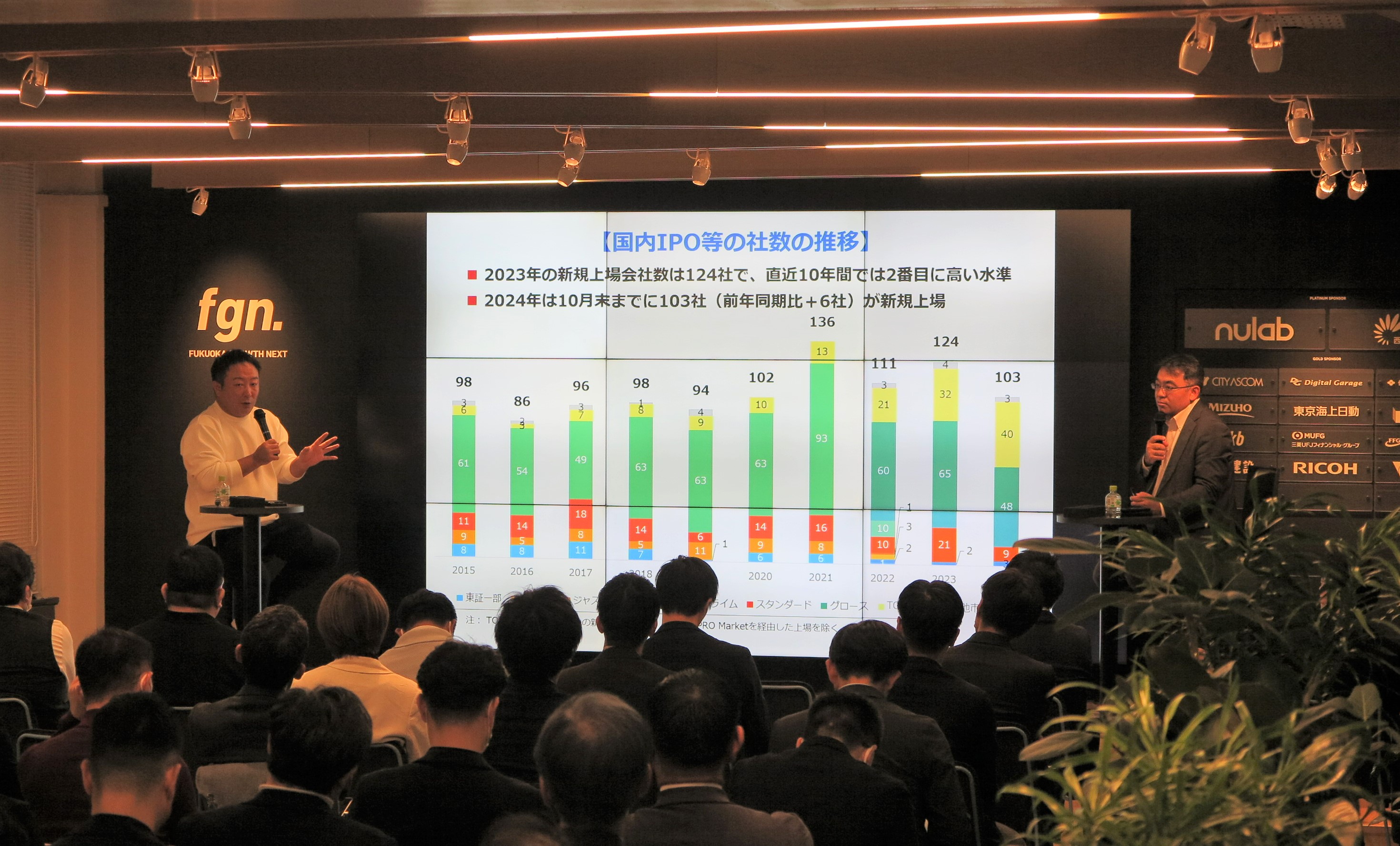 渡辺社長による講演の写真