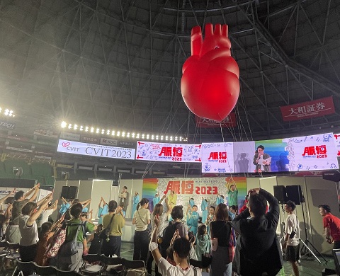 福岡ドームでの市民公開講座の様子