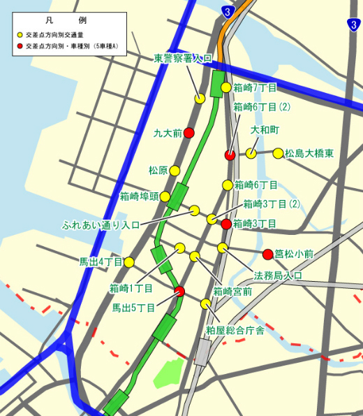 東区区箱崎拡大