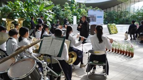 照葉中学校吹奏楽部のみなさん