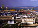 画像：大連港（中国）