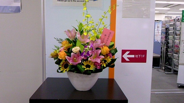 ロビーの花