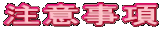 注意事項