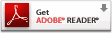 Adobe Readerのダウンロードページへのリンク画像