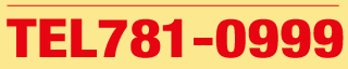 消費生活センターの電話番号　781-0999