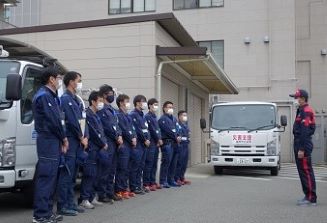 出発式の写真