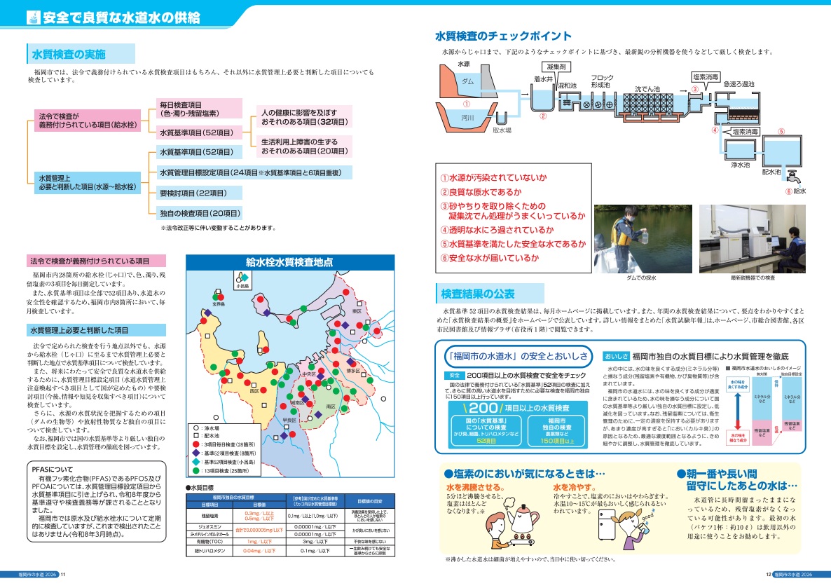 安全で良質な水道水の供給
